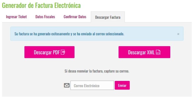 descargar factura Rendichicas