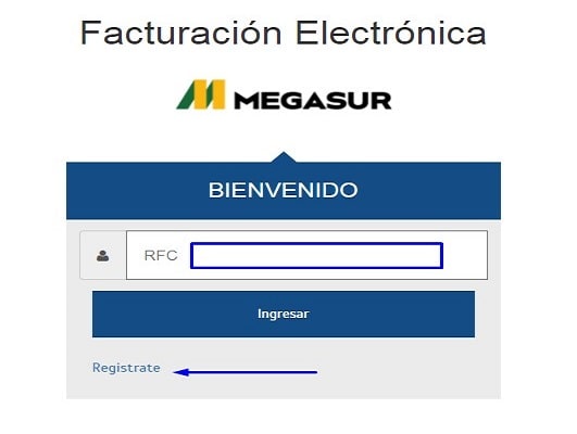 ingresar RFC para facturar